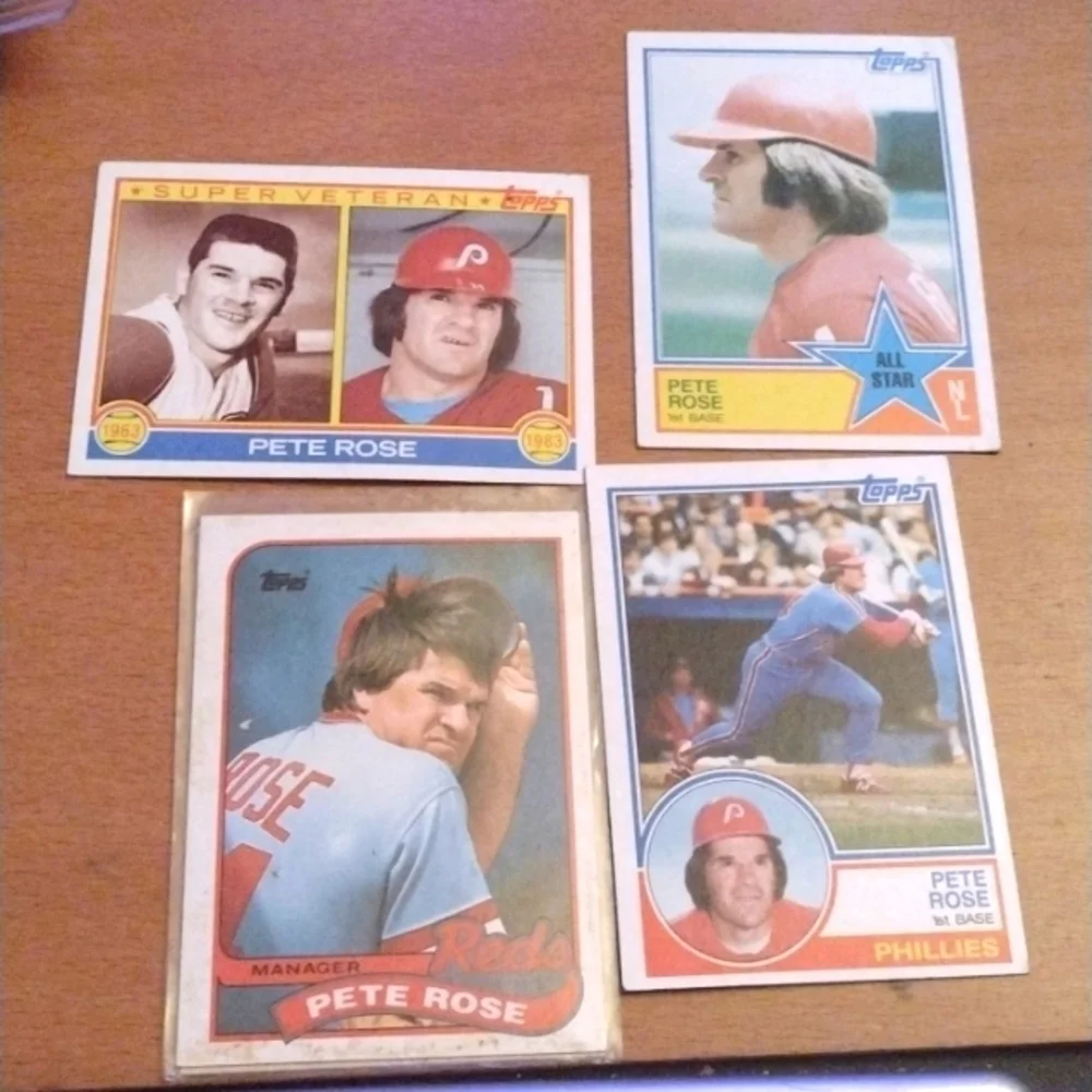 Pete Rose Baseball Card Lot